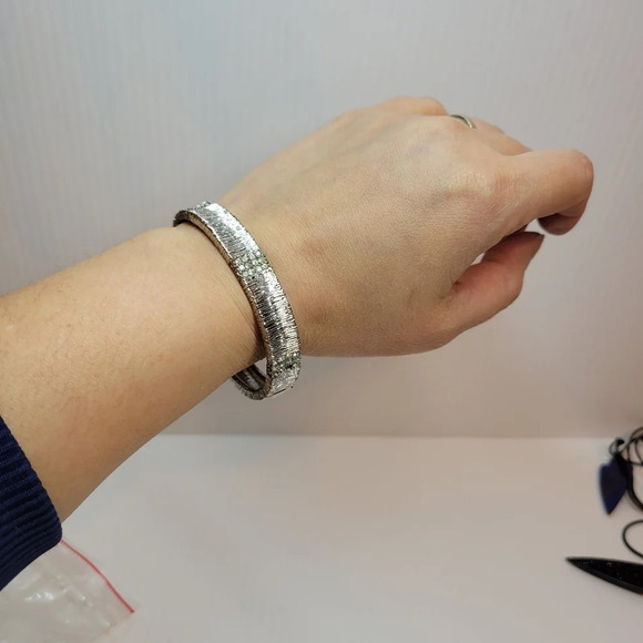 ❤️ 3 for $35 Lot of vintage jewellery earrings  cubic stone bracelet pendant - Picture 10 of 17